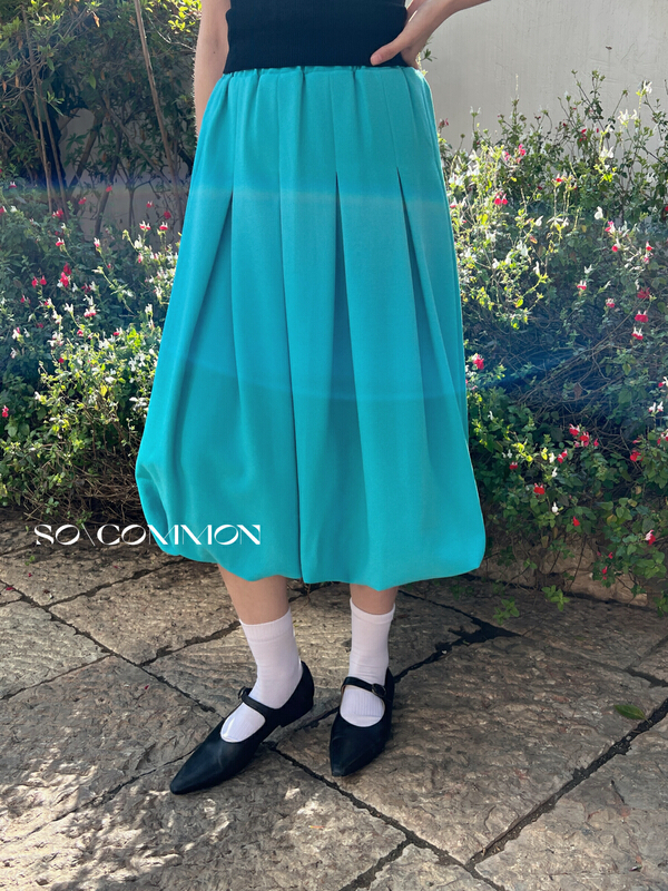 Original price 123.95! New in early summer! [so common] Korean versatile solid color pleated skirt 62312# XYJ