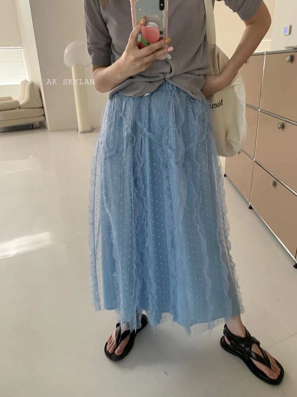 [A.K skylan] elastic waist versatile loose skirt 82601# zxl