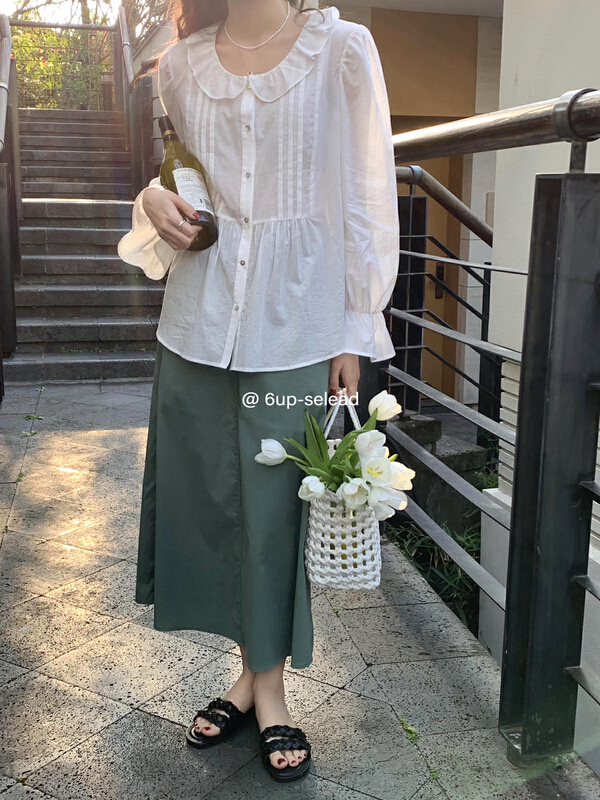 [6-up] Korean simple and versatile skirt 68107# XJ