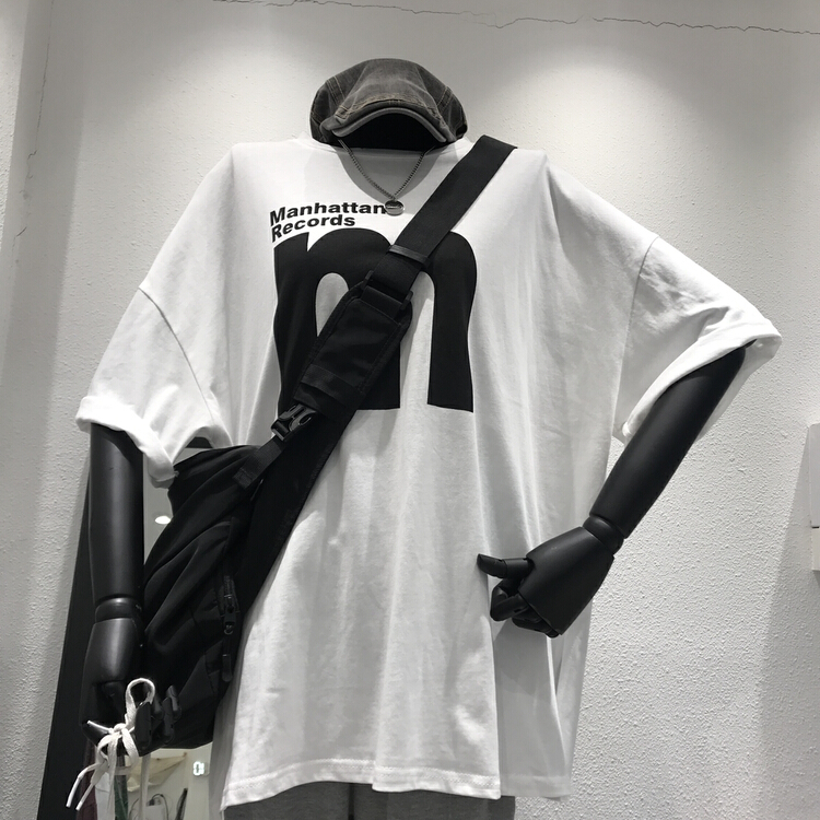 [misu Mizu] design sense Pullover loose and comfortable short sleeve T-shirt 6603# ll
