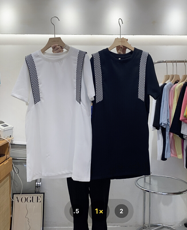 [Muzi family] Korean round neck placket flower dress 66937# XYY