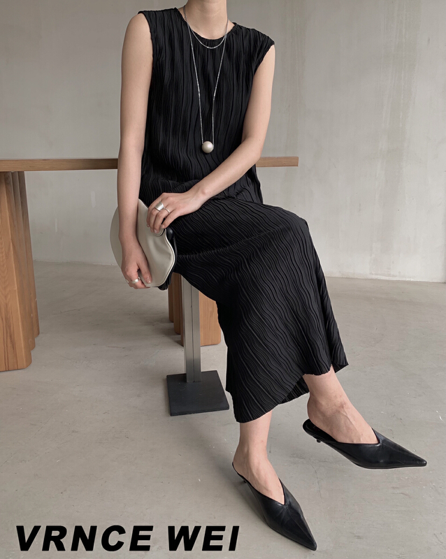 [Vince] high sense simple solid color skirt 5155b# XYJ