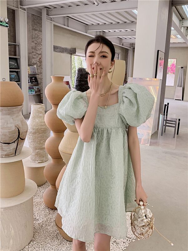 New in early summer! [AC] elegant and gentle style aging puffy dress 6763# JJ