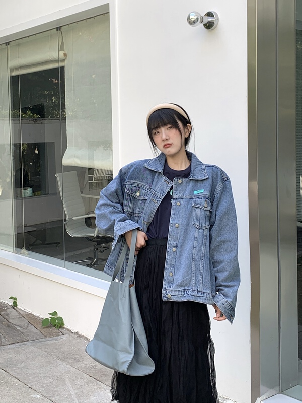 New year in early spring! [meet + studio] Korean fashion label denim jacket 010# LSL