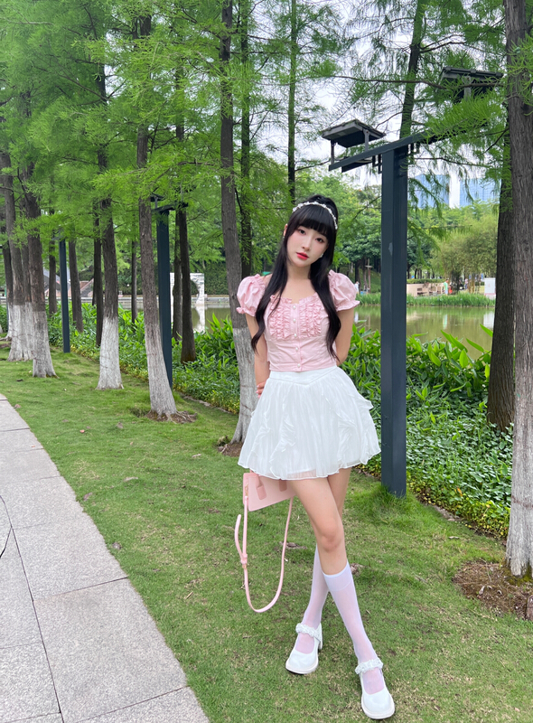 [CXI] A-line high waist slim skirt a6030# WPL