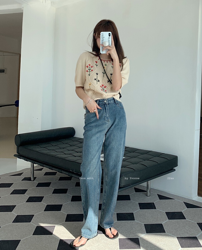 [Yiwan y.von] straight tube loose and versatile jeans 1911# XJ