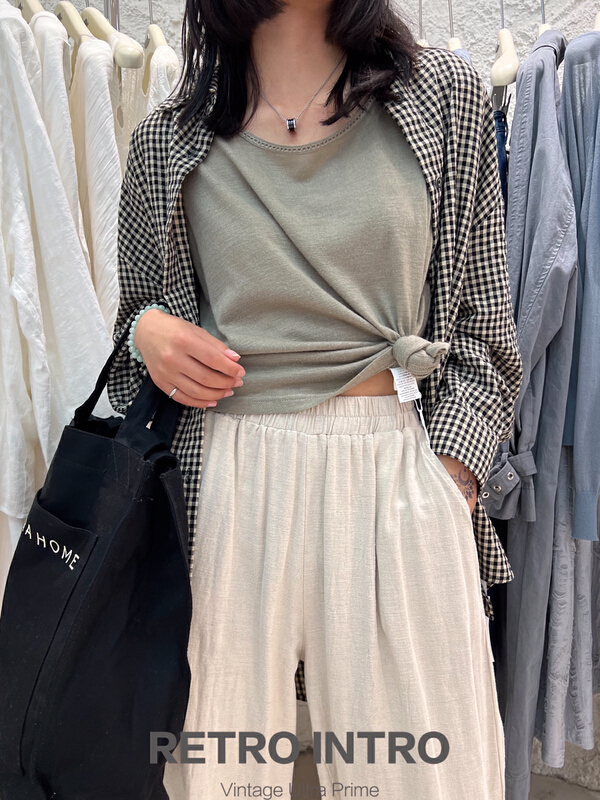 New in early summer! [Rin] net bottomed comfortable vest / sling r21003# cqw