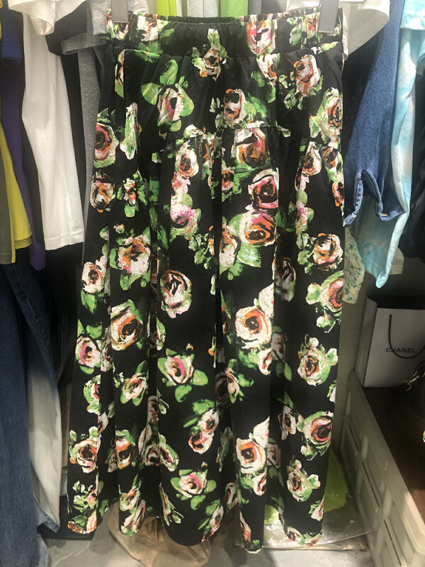 [good day] elastic waist floral versatile skirt 3259# CSX