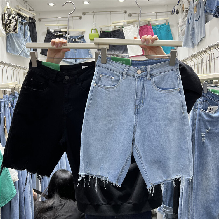 [x2 square] Korean slim and versatile denim shorts nf1990# ll