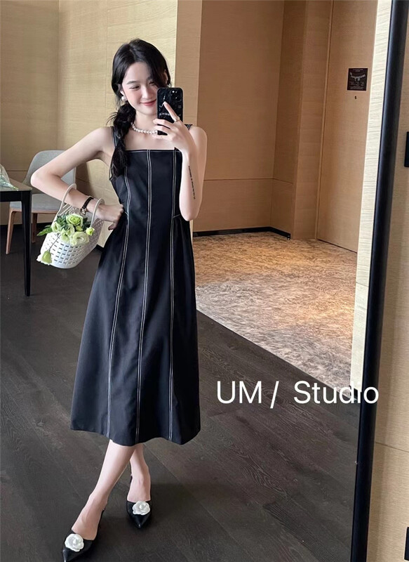 [um micron] Korean Ladies' open thread vest dress 66503# hjy