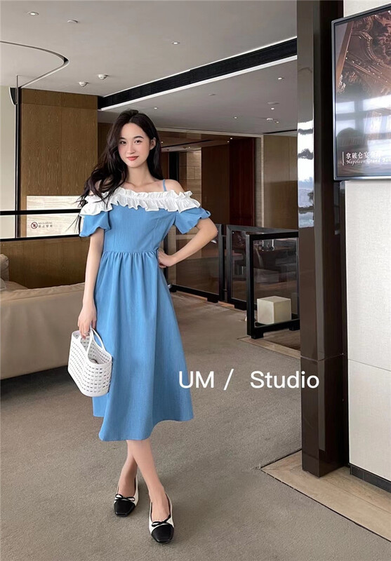 [um micron] temperament lady gentle dress 66501# hjy