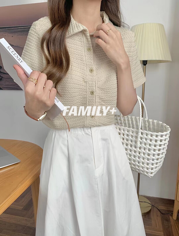 New year in early spring! [family +] fashion temperament pleated blouse 22125# ozq