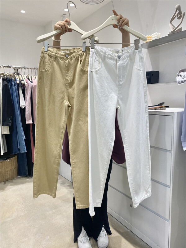 [moo Le] Korean versatile comfortable jeans 22099# CLS