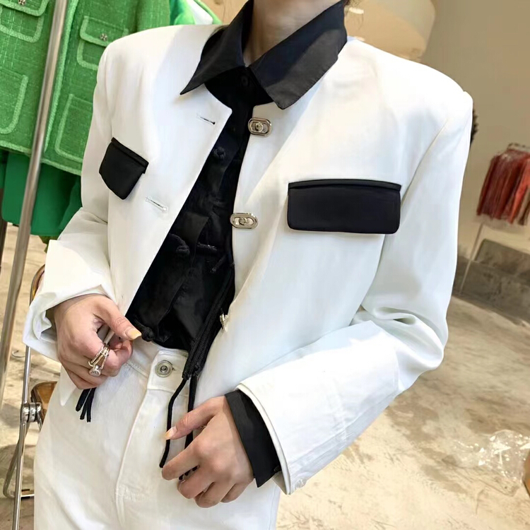 現貨!早春上新!【NEW STYLE】韓版氣質拼色西裝  5668#  HBX