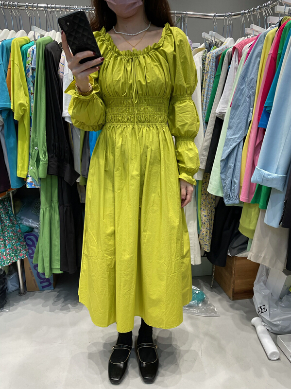 [trust me] Korean pleated versatile dress 67590# ozq