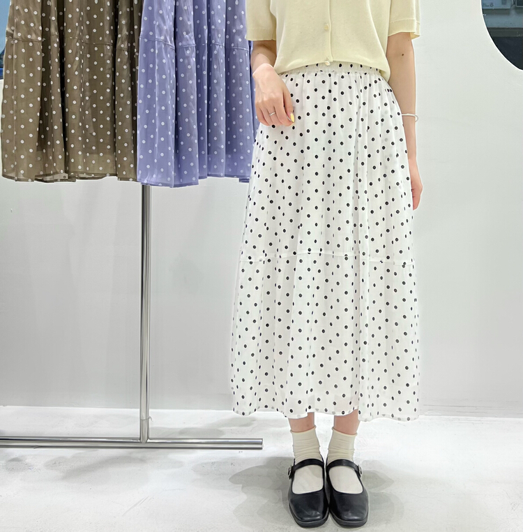 New in early summer! [alive] wave point lady versatile skirt 12981# lwy