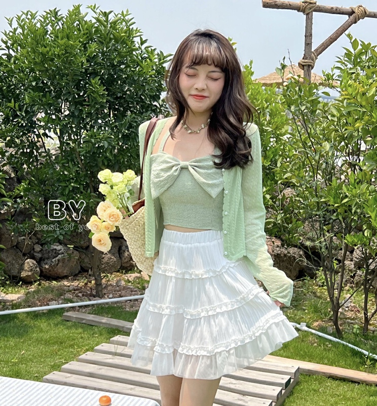 [best of you] lace high waist ladies' skirt pants 9879 # HBx