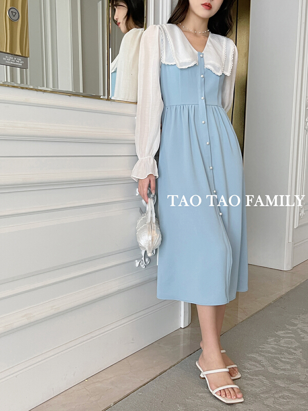 早春上新！【TAOTAO FAMILY】法式優雅百搭連衣裙  3503#  LWY