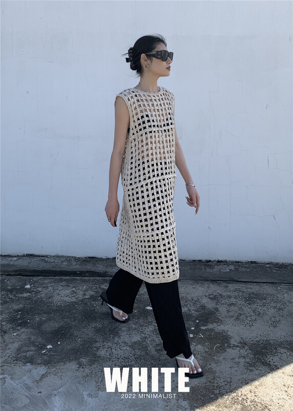 Cxdhh / new in early spring! [white] Korean hollow dress ys1-xc9-d-10217# WPL
