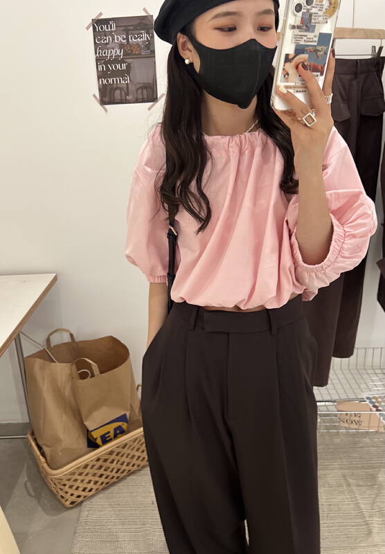 New in early summer! [sanbara] simple and versatile Japanese short shirt y9266# LSW
