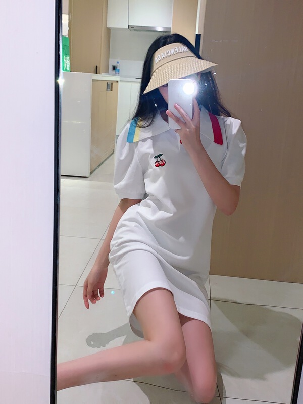 [shuilifang] striped Korean Pullover dress 9112# LSL