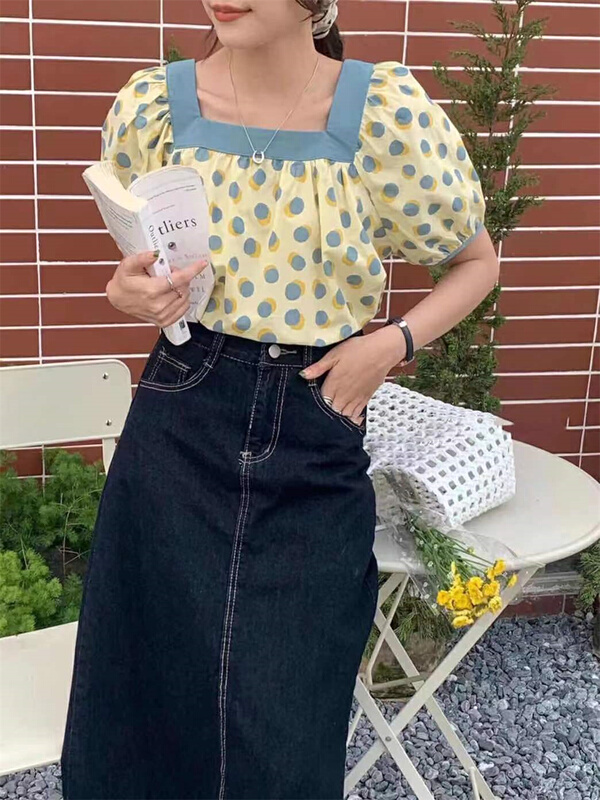 [Xiangli] Fangling fashion Korean style blouse 6029# PCZ