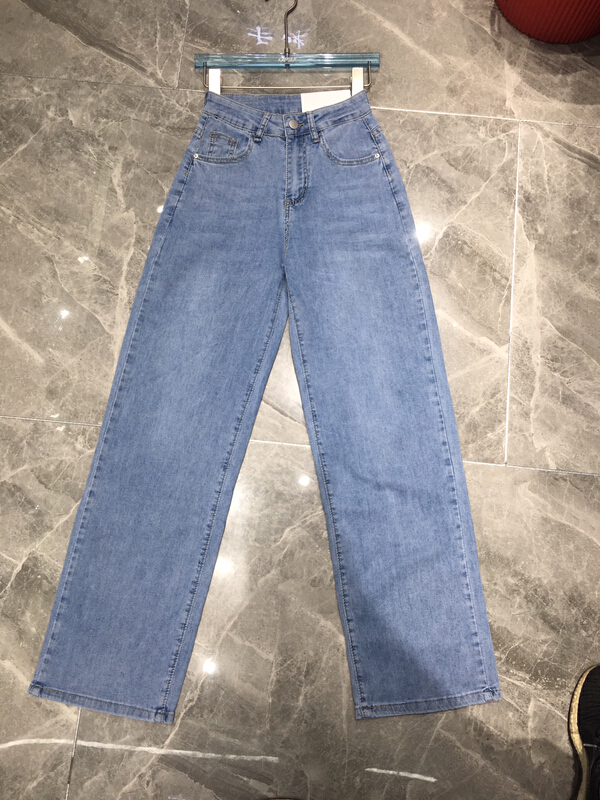 [thousand degrees] high quality and versatile personalized leather label decoration ice silk breathable jeans 2973# LSW