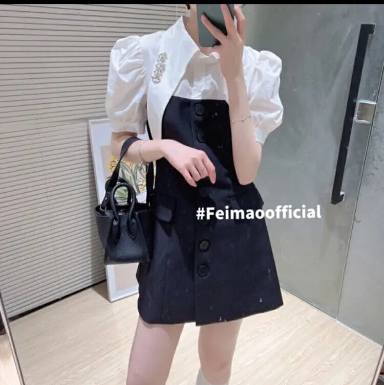 goods in stock! New in early summer! [Yingying Xinyi] Korean design fashion dress 7188# Cl
