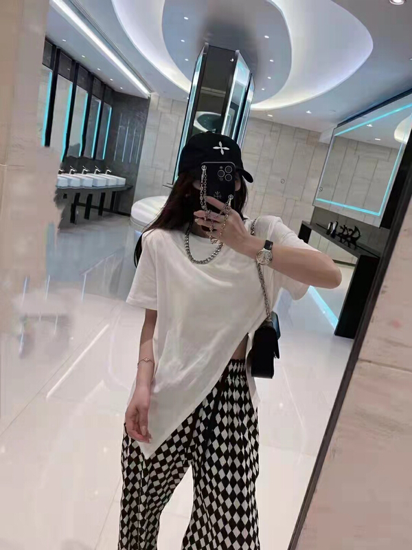 New in early summer! [GL] round neck short sleeve T-shirt + comfortable casual pants two piece suit 6218# XYY