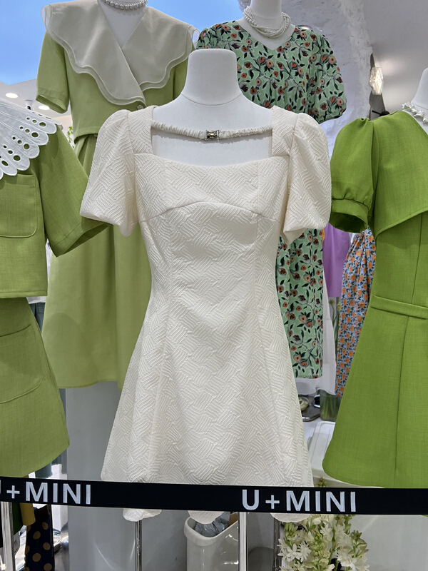 New in early summer! [U + Mini] slim slim waist dress (excluding matching) d0587# WPL