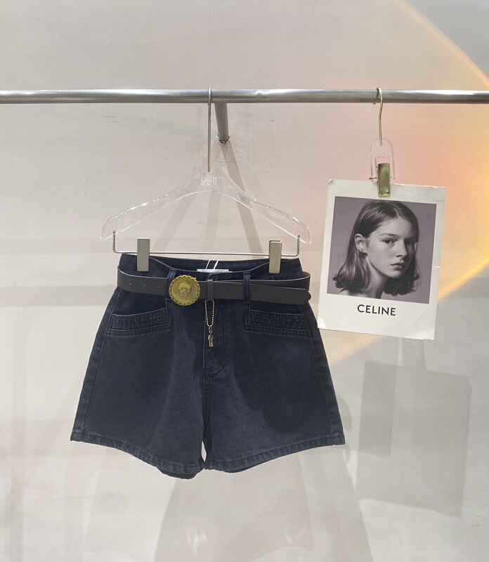 [sun] retro Korean fashion versatile denim shorts (with waist rope) ys1-nzk380# lwy