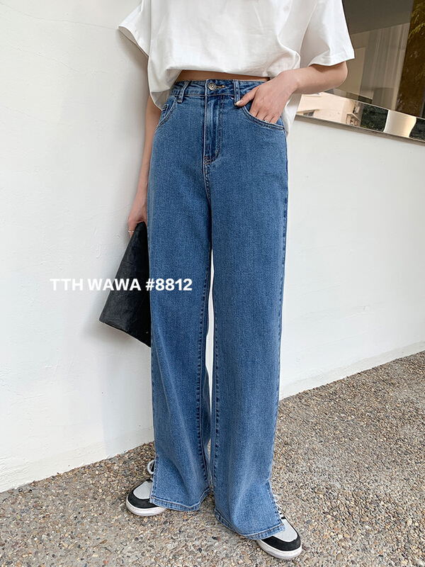 Original price 98.99! New year in early spring! [Wawa] Korean straight jeans 08812# CJJ