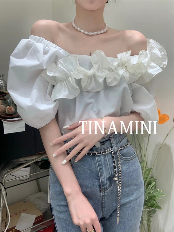 New in early summer! [tinamini] little women's sexy little shirt with ears m0156# hjy