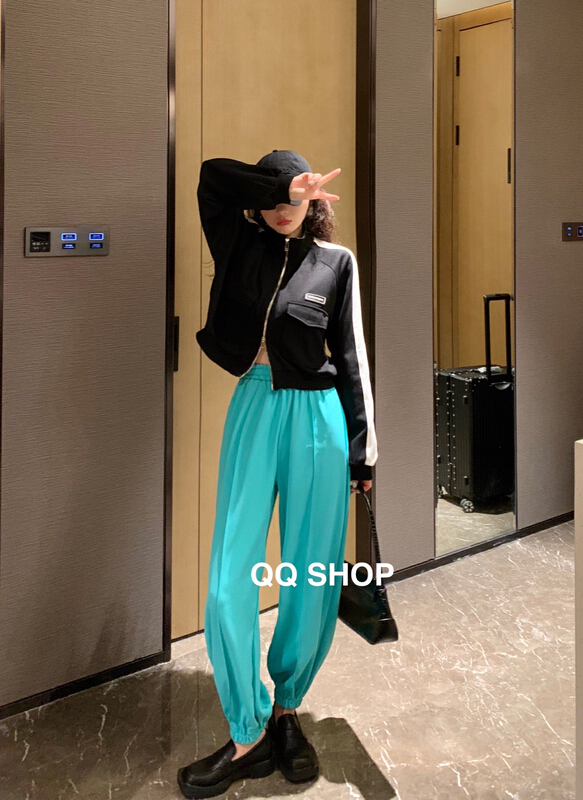 New year in early spring! [QQ shop] Korean version of slim and loose casual Leggings 86016# ozq
