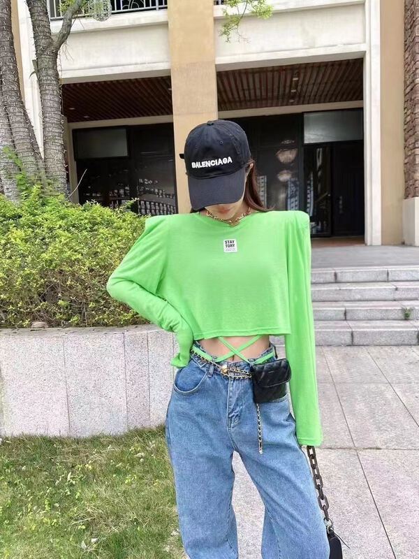goods in stock! New in early summer! [Baobao] Korean stripe versatile sunscreen long sleeved T-shirt (T-shirt only) 1201# ozq