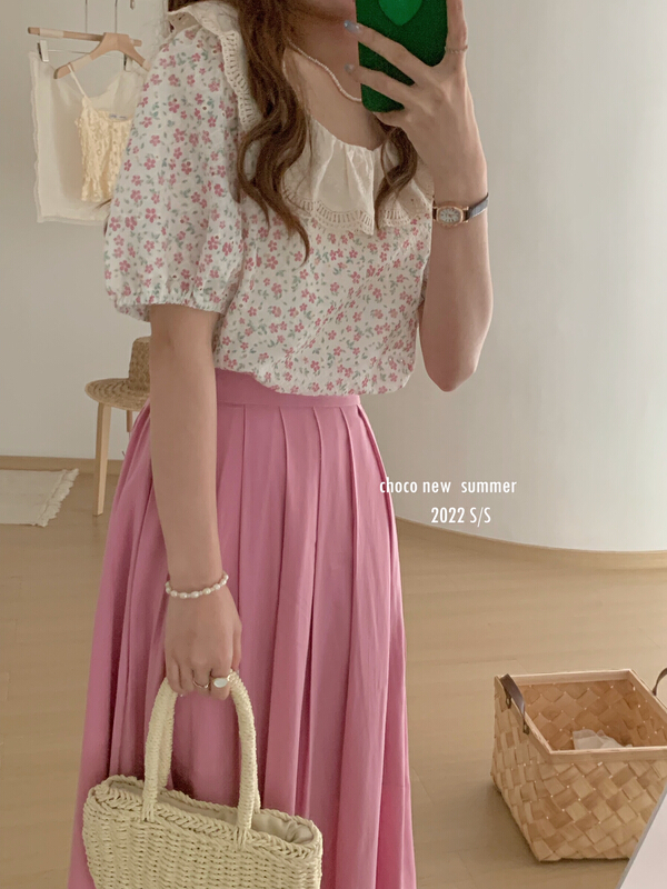 [choco] sweet, gentle and versatile blouse (excluding matching) 8296# HBx