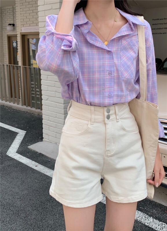 New in early summer! [Jiaqi denim] high waist and thin, versatile denim shorts 8691# zxx