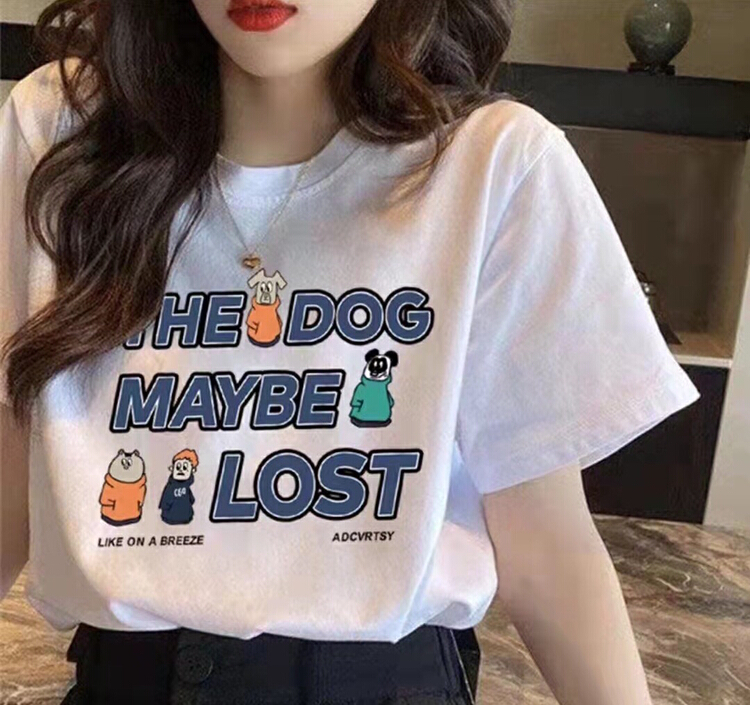 New year in early spring! [ziyijia] simple and versatile letter printed short sleeve T-shirt 0030# WTT