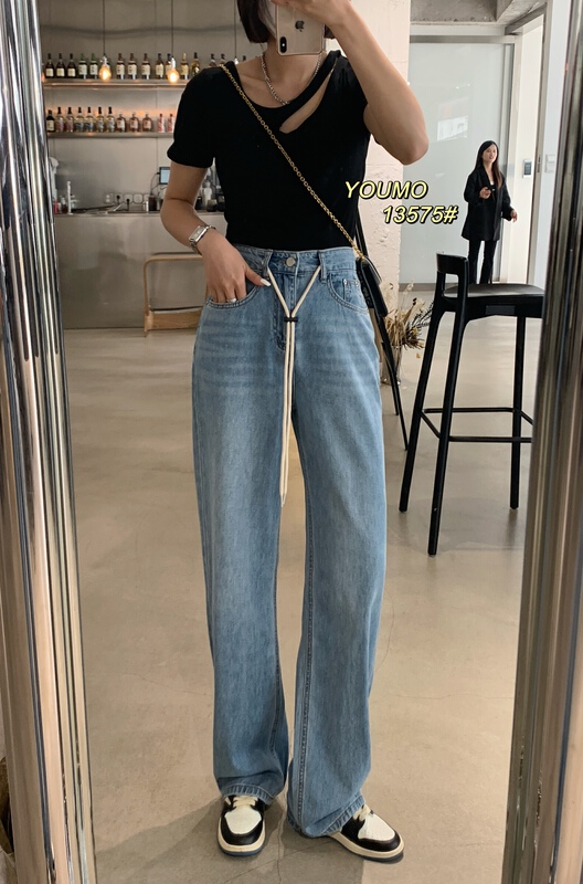New summer style! [suxinlan] design sense Vintage slim jeans 13575# LSL