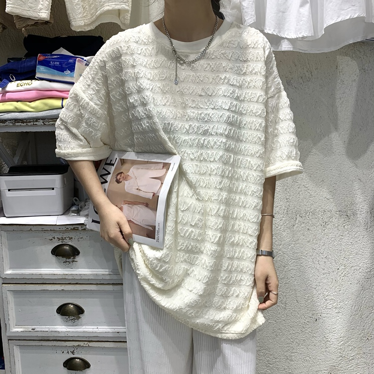 【8】 Special craft foam round neck Pullover short sleeve T-shirt 9622# XYY
