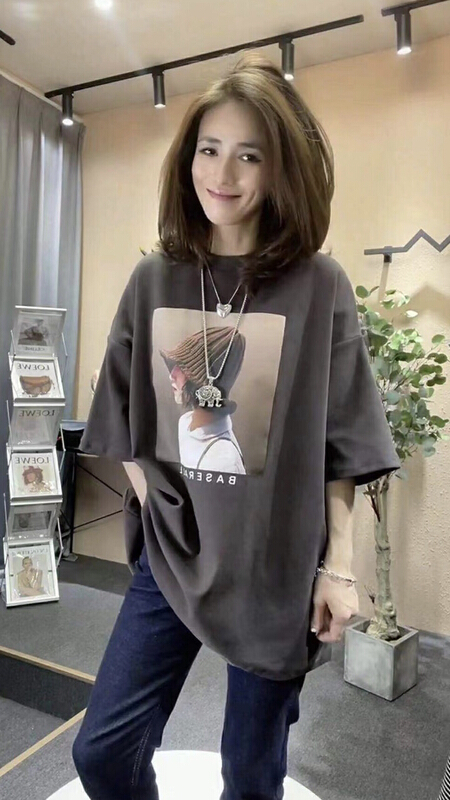 New year in early spring! [three thousand gold] Korean Pullover printed short sleeve T-shirt 6021# WTT
