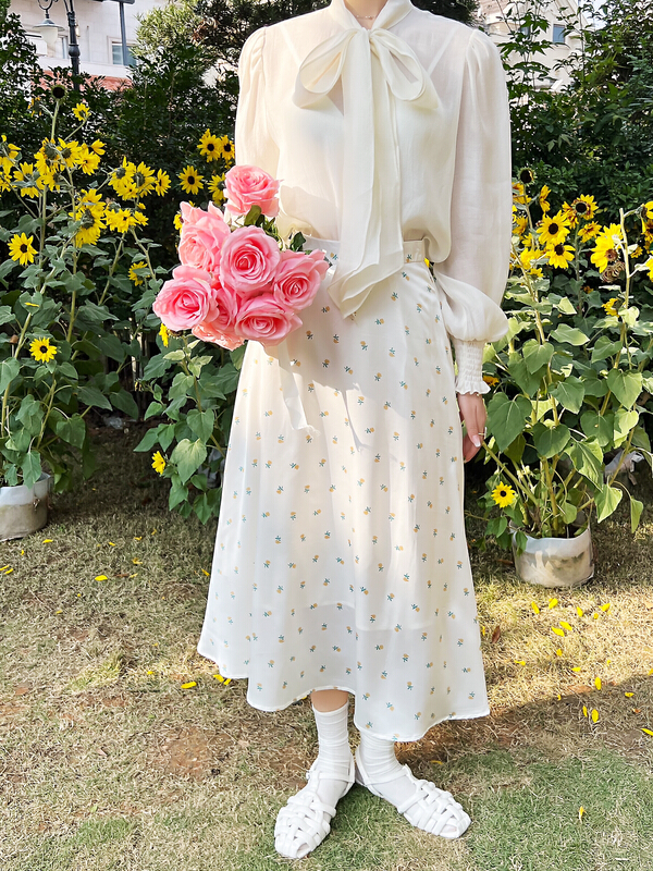 New year in early spring! [rong'er family] flower versatile fashion skirt 30669\hjy