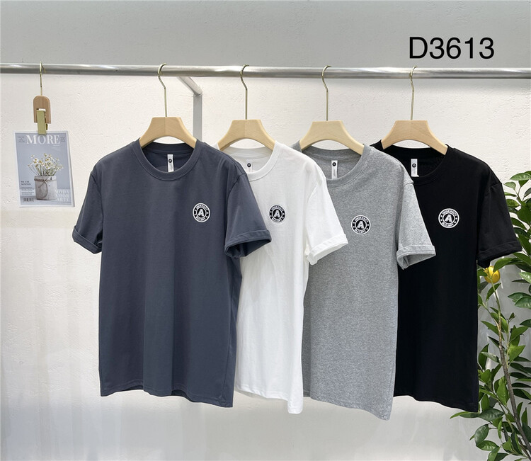 New in early summer! [wild squirrel] round neck embroidery versatile short sleeve T-shirt d3613# ZZL