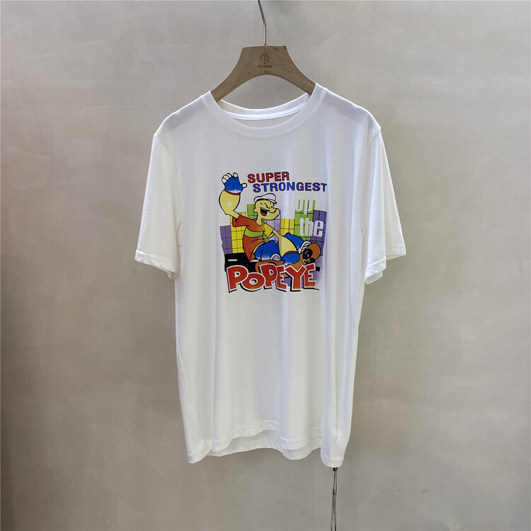 [Gu Shi] Korean casual Popeye cartoon short sleeve T-shirt 5111# hjy