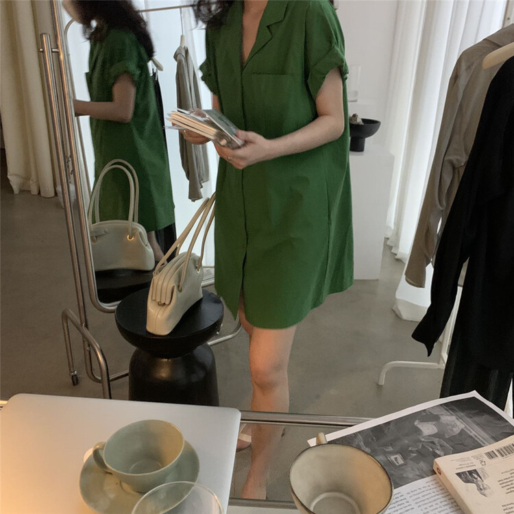 [ohhhh] Korean style fashion temperament slim dress 1535# CLS
