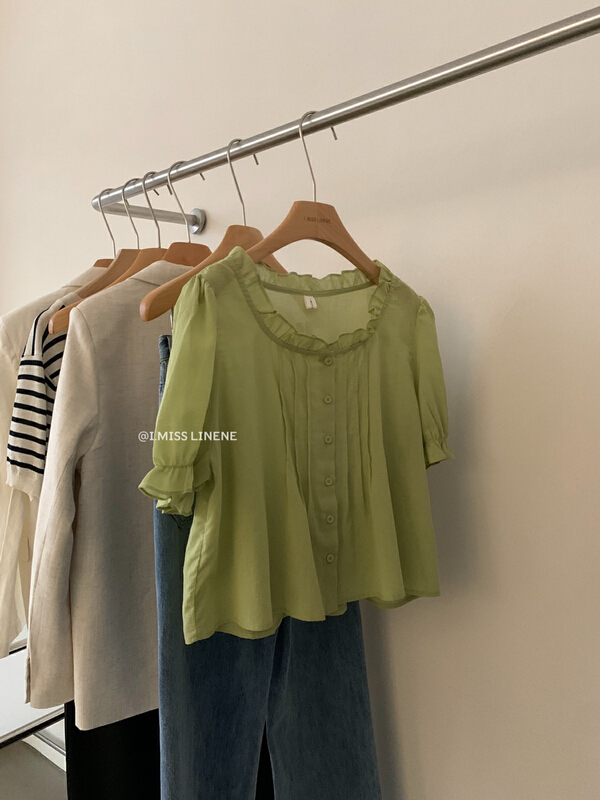 New in early summer! [Imiss] simple short sleeved shirt cx10067# LSW