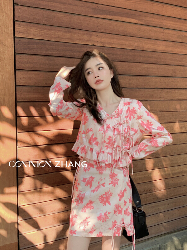 goods in stock! New year in early spring! [CZ Zhang] design Korean version gentle style blouse 62111# XYJ