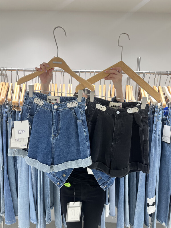 New year in early spring! [o not 1] simple style, personalized and versatile design, denim shorts t336# LSW