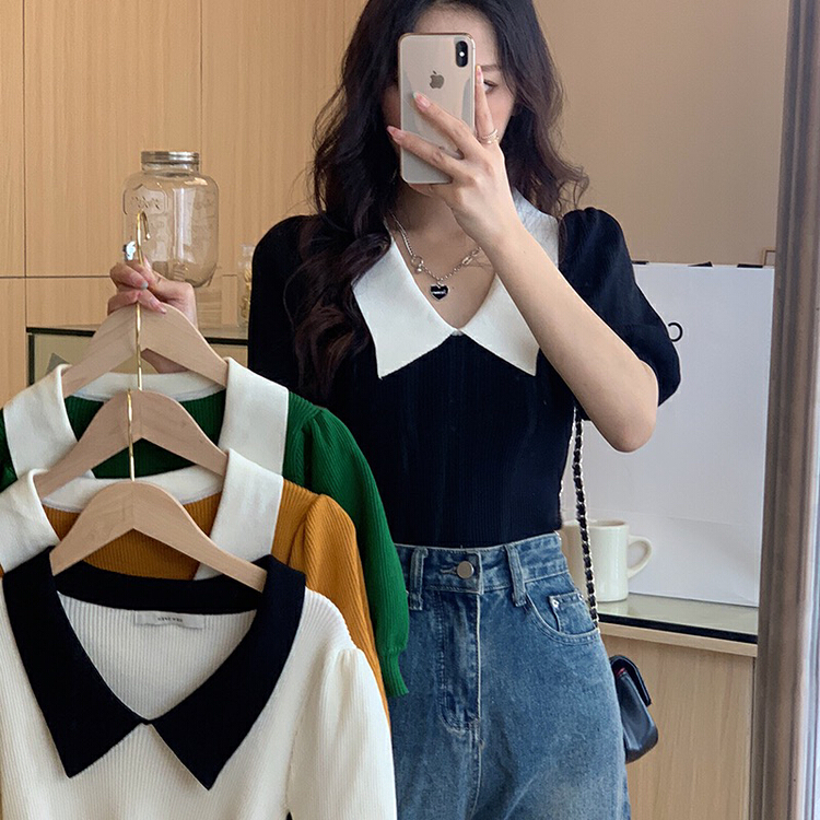 In early summer! [f · P] slim fit fashion niche sweater 59805\hbx