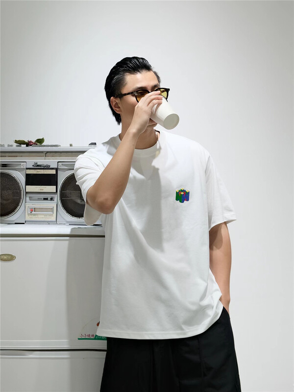 New in early summer! [quick simple] round neck printed Casual Short Sleeve T-shirt 22069# ZZL
